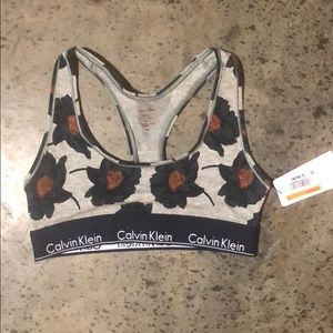 NWT Calvin Klein Floral Bra